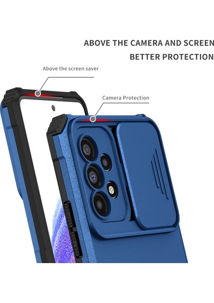 Samsung Galaxy A72 5g / 4g Kayar Kamera Kapaklı Sağlam Standı Telefon Kılıfı (Yurt Dışından) indirimleri