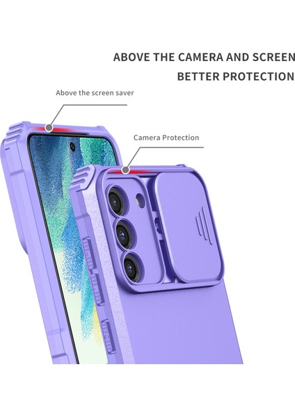 Samsung Galaxy S22 Plus 5g Kayar Kamera Kapaklı Sağlam Standı Telefon Kılıfı (Yurt Dışından)