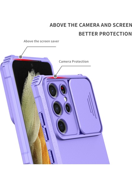 Samsung Galaxy S21 Ultra 5g Kayar Kamera Kapaklı Sağlam Standı Telefon Kılıfı (Yurt Dışından) indirimleri