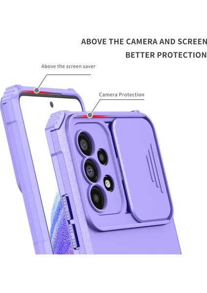 Samsung Galaxy A32 5g Kayar Kamera Kapaklı Sağlam Standı Telefon Kılıfı (Yurt Dışından)