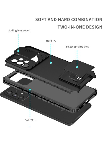 Samsung Galaxy A53 5g Kayar Kamera Kapaklı Sağlam Standı Telefon Kılıfı (Yurt Dışından) fırsatları