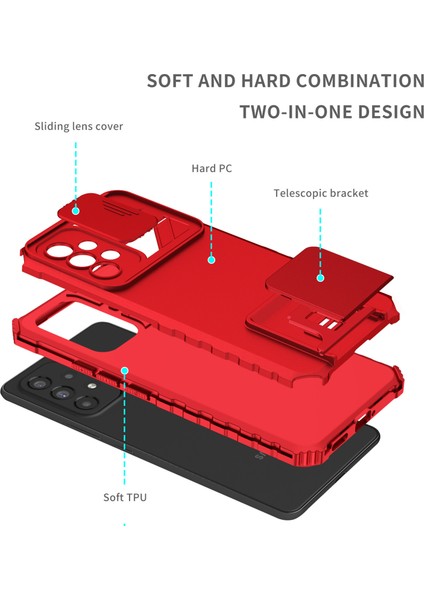 Samsung Galaxy A53 5g Kayar Kamera Kapaklı Sağlam Standı Telefon Kılıfı (Yurt Dışından) fırsatları