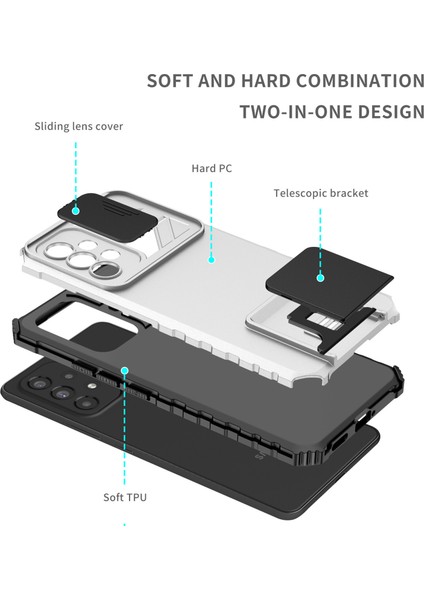 Samsung Galaxy A53 5g Kayar Kamera Kapaklı Sağlam Standı Telefon Kılıfı (Yurt Dışından) fırsatları
