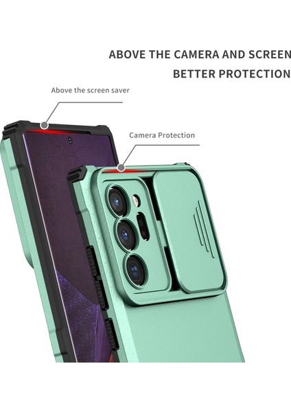 Samsung Galaxy Note 20 Kayar Kamera Kapaklı Sağlam Standı Telefon Kılıfı (Yurt Dışından) indirimleri