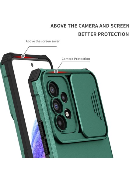 Samsung Galaxy A73 5g Kayar Kamera Kapaklı Sağlam Standı Telefon Kılıfı (Yurt Dışından) indirimleri