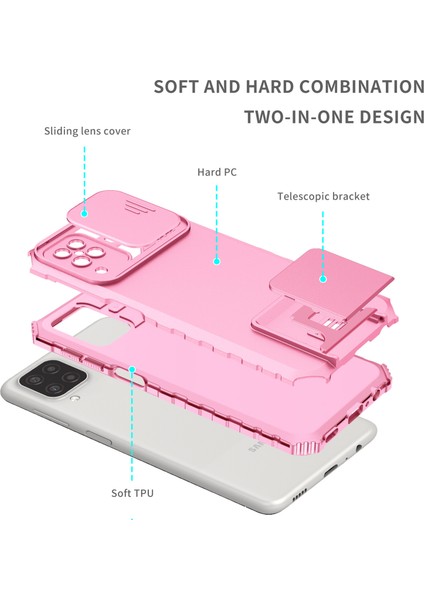 Samsung Galaxy A42 5g Kayar Kamera Kapaklı Sağlam Standı Telefon Kılıfı (Yurt Dışından) fırsatları