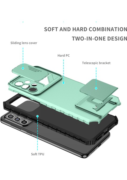 Samsung Galaxy A33 5g Kayar Kamera Kapaklı Sağlam Standı Telefon Kılıfı (Yurt Dışından) fırsatları