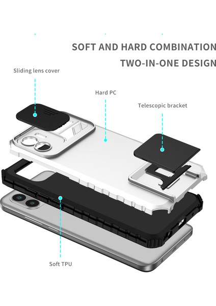 Xiaomi Redmi A1 Kayar Kamera Kapaklı Sağlam Standı Telefon Kılıfı (Yurt Dışından) indirimleri