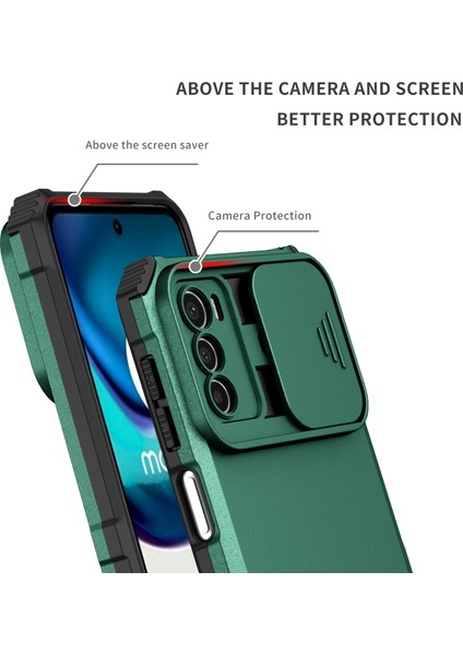 Motorola Moto G42 Kayar Kamera Kapaklı Sağlam Standı Telefon Kılıfı (Yurt Dışından) indirimleri