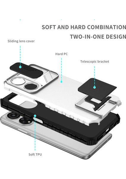 Honor X7 Kayar Kamera Kapaklı Sağlam Standı Telefon Kılıfı (Yurt Dışından) indirimleri
