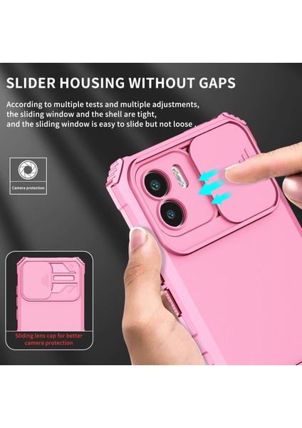 Xiaomi Redmi A1 Kayar Kamera Kapaklı Sağlam Standı Telefon Kılıfı (Yurt Dışından) fırsatları