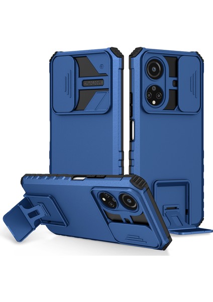 Honor X7 Kayar Kamera Kapaklı Sağlam Standı Telefon Kılıfı (Yurt Dışından)