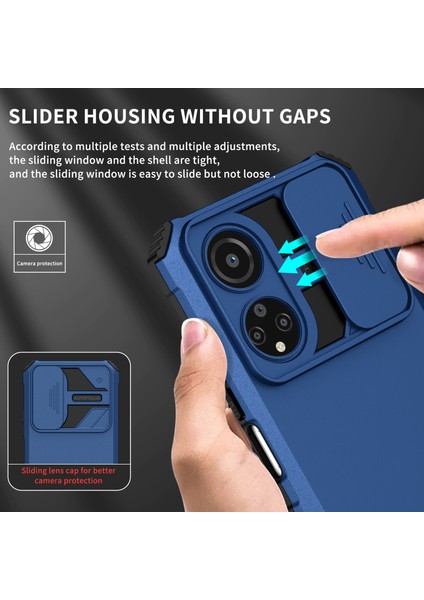 Honor X7 Kayar Kamera Kapaklı Sağlam Standı Telefon Kılıfı (Yurt Dışından) fırsatları