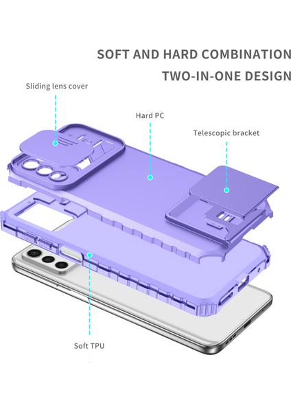 Motorola Moto G42 Kayar Kamera Kapaklı Sağlam Standı Telefon Kılıfı (Yurt Dışından) fırsatları