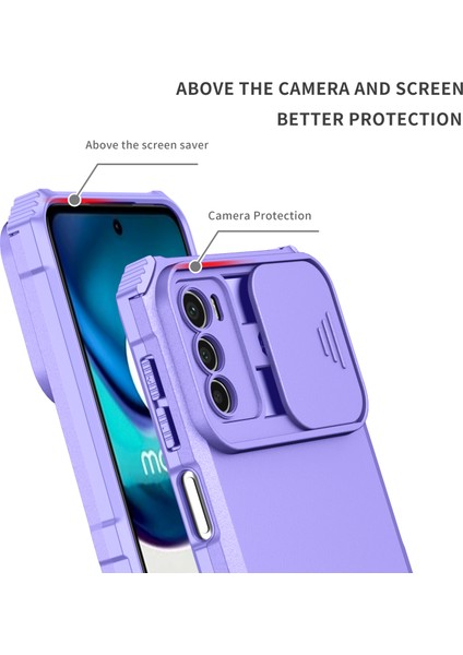 Motorola Moto G42 Kayar Kamera Kapaklı Sağlam Standı Telefon Kılıfı (Yurt Dışından) indirimleri