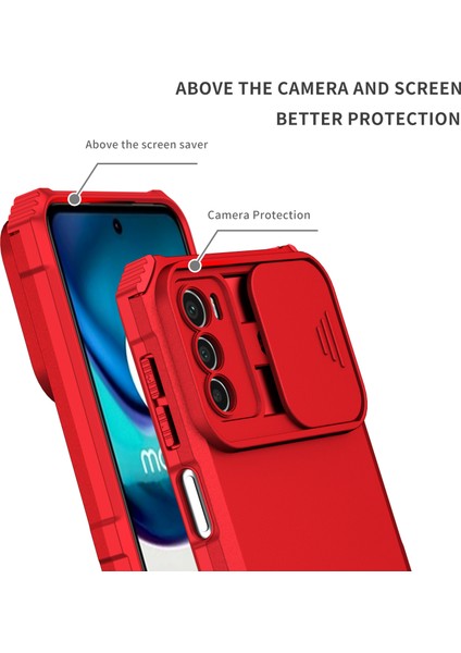 Motorola Moto G42 Kayar Kamera Kapaklı Sağlam Standı Telefon Kılıfı (Yurt Dışından) indirimleri