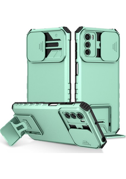 Motorola Moto G42 Kayar Kamera Kapaklı Sağlam Standı Telefon Kılıfı (Yurt Dışından)