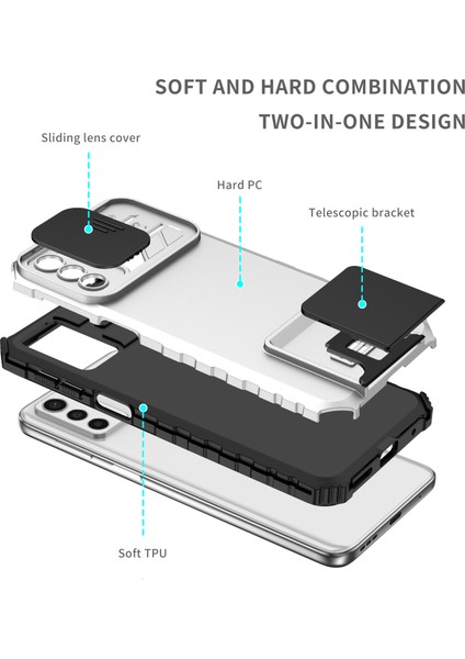 Motorola Moto G42 Kayar Kamera Kapaklı Sağlam Standı Telefon Kılıfı (Yurt Dışından) fırsatları
