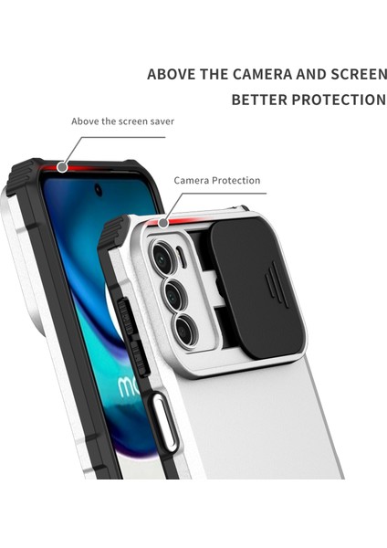 Motorola Moto G42 Kayar Kamera Kapaklı Sağlam Standı Telefon Kılıfı (Yurt Dışından) indirimleri