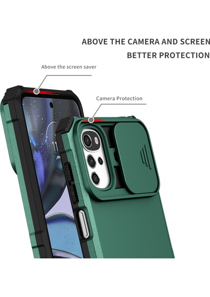 Motorola Moto G22 Kayar Kamera Kapaklı Sağlam Standı Telefon Kılıfı (Yurt Dışından) indirimleri
