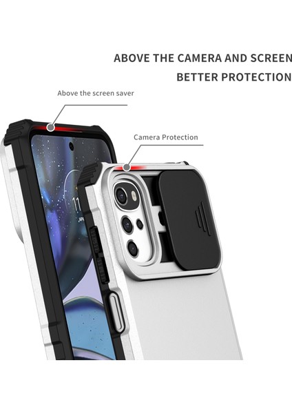 Motorola Moto G22 Kayar Kamera Kapaklı Sağlam Standı Telefon Kılıfı (Yurt Dışından) indirimleri