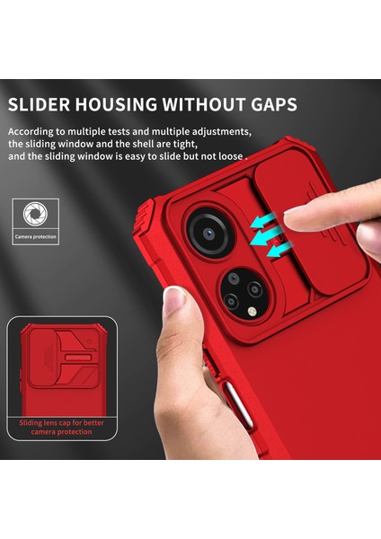 Honor X7 Kayar Kamera Kapaklı Sağlam Standı Telefon Kılıfı (Yurt Dışından) fırsatları