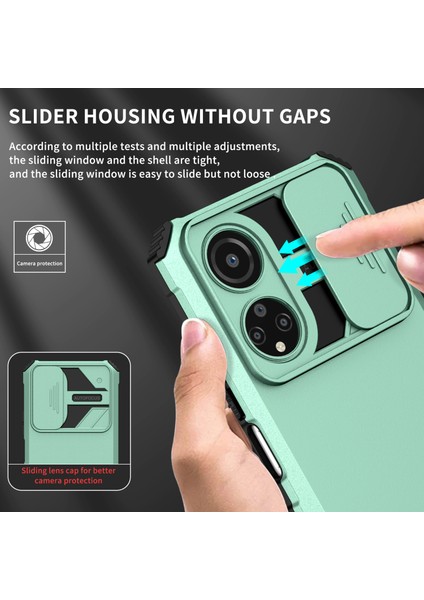 Honor X7 Kayar Kamera Kapaklı Sağlam Standı Telefon Kılıfı (Yurt Dışından) fırsatları