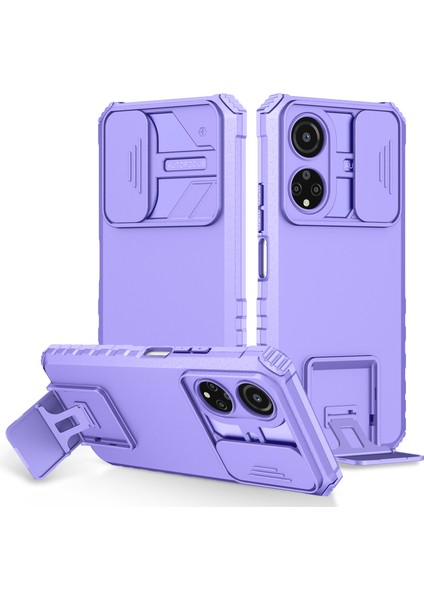 Honor X7 Kayar Kamera Kapaklı Sağlam Standı Telefon Kılıfı (Yurt Dışından)