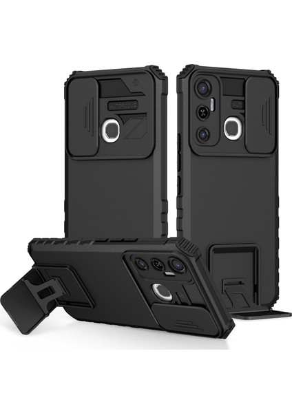 Infinix Hot 11 Kayar Kamera Kapaklı Sağlam Standı Telefon Kılıfı (Yurt Dışından)