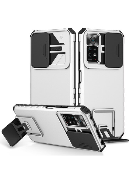 Xiaomi Redmi Note 11S / Note 11 4g Kayar Kamera Kapaklı Sağlam Standı Telefon Kılıfı (Yurt Dışından)