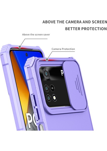 Xiaomi Poco M4 Pro 4g Kayar Kamera Kapaklı Sağlam Standı Telefon Kılıfı (Yurt Dışından) indirimleri