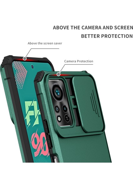 Infinix Hot 11S Nfc Kayar Kamera Kapaklı Sağlam Standı Telefon Kılıfı (Yurt Dışından)