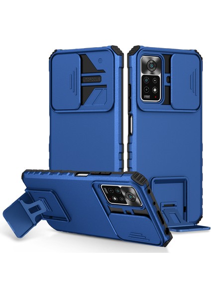Xiaomi Redmi Note 11S / Note 11 4g Kayar Kamera Kapaklı Sağlam Standı Telefon Kılıfı (Yurt Dışından)