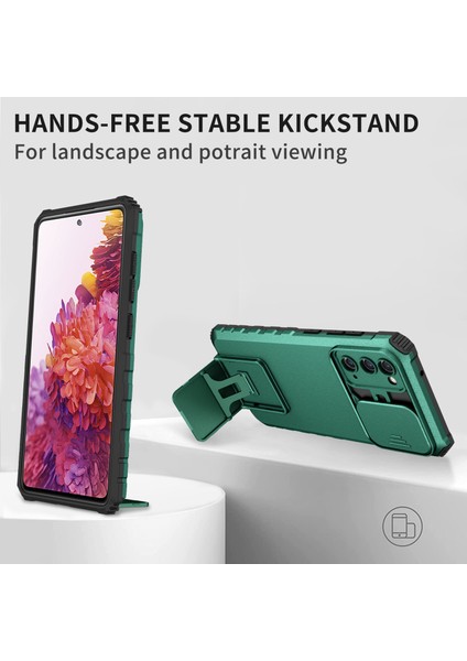 Samsung Galaxy S20 FE/S20 Fe 5G/S20 Fe 2022 Kayar Kamera Kapaklı Sağlam Standı Telefon Kılıfı (Yurt Dışından) fırsatları