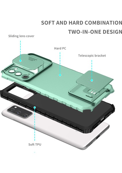 Samsung Galaxy S20 FE/S20 Fe 5G/S20 Fe 2022 Kayar Kamera Kapaklı Sağlam Standı Telefon Kılıfı (Yurt Dışından) modelleri
