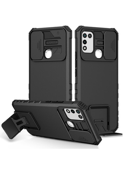 Infinix Hot 11 Play/hot 10 Play/hot 9 Play Kayar Kamera Kapaklı Sağlam Standı Telefon Kılıfı (Yurt Dışından)