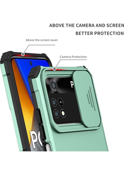 Xiaomi Poco M4 Pro 4g Kayar Kamera Kapaklı Sağlam Standı Telefon Kılıfı (Yurt Dışından) indirimleri