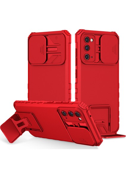 Samsung Galaxy S20 FE/S20 Fe 5G/S20 Fe 2022 Kayar Kamera Kapaklı Sağlam Standı Telefon Kılıfı (Yurt Dışından)