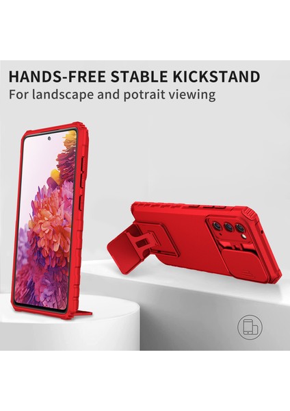 Samsung Galaxy S20 FE/S20 Fe 5G/S20 Fe 2022 Kayar Kamera Kapaklı Sağlam Standı Telefon Kılıfı (Yurt Dışından) fırsatları