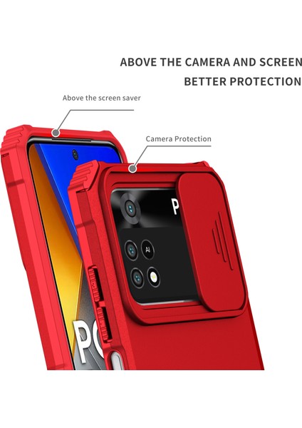 Xiaomi Poco M4 Pro 4g Kayar Kamera Kapaklı Sağlam Standı Telefon Kılıfı (Yurt Dışından) indirimleri