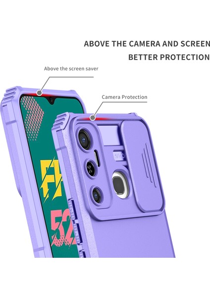 Infinix Hot 11 Kayar Kamera Kapaklı Sağlam Standı Telefon Kılıfı (Yurt Dışından)