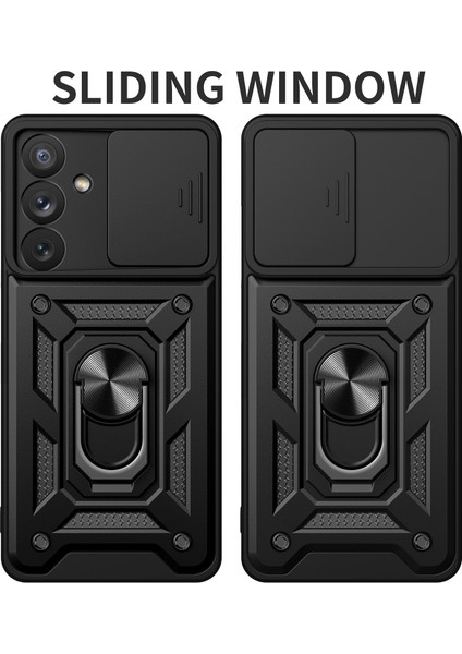 Samsung Galaxy A54 Için Halka Ayaklı ve Kayar Kamera Kapaklı Telefon Kılıf (Yurt Dışından) fiyatları