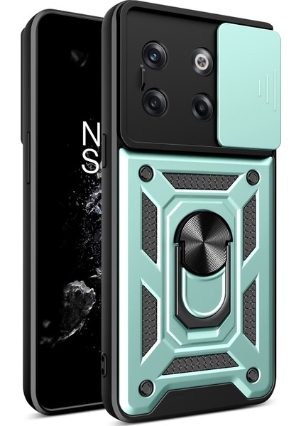 Oneplus 10T Için Halka Ayaklı ve Kayar Kamera Kapaklı Telefon Kılıf (Yurt Dışından) fiyatları