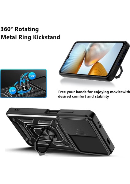 Xiaomi Poco M4 5g Için Halka Ayaklı ve Kayar Kamera Kapaklı Telefon Kılıf (Yurt Dışından) indirimleri