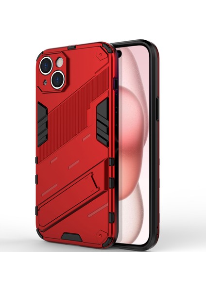iPhone 15 Plus Için Sert Pc Tpu Hibrit Düşme Önleyici Stand Telefon Kılıfı (Yurt Dışından)