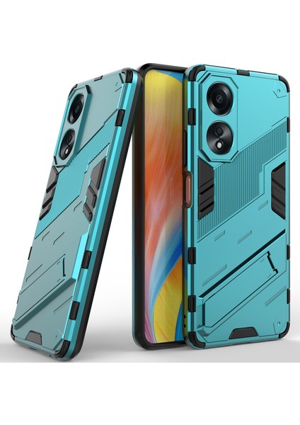 Oppo A58 4g Için Sert Pc Tpu Hibrit Düşme Önleyici Stand Telefon Kılıfı (Yurt Dışından)