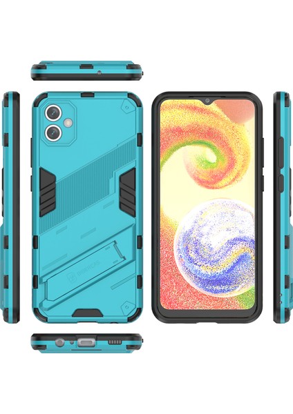 Samsung Galaxy A04E Için Sert Pc Tpu Hibrit Düşme Önleyici Stand Telefon Kılıfı (Yurt Dışından)