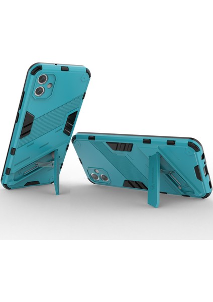 Samsung Galaxy A04E Için Sert Pc Tpu Hibrit Düşme Önleyici Stand Telefon Kılıfı (Yurt Dışından)