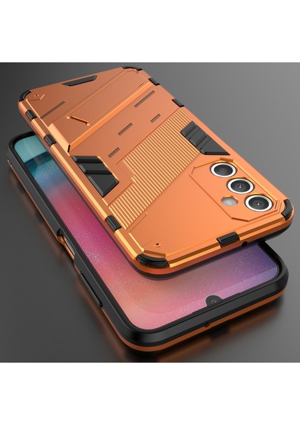 Samsung Galaxy A25 Için Sert Pc Tpu Hibrit Düşme Önleyici Stand Telefon Kılıfı (Yurt Dışından)