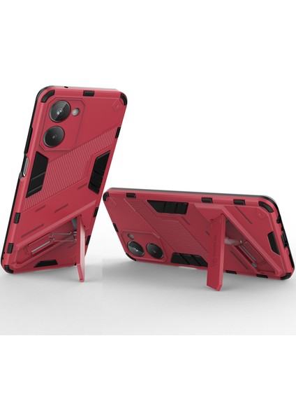 Realme 10 4g Için Sert Pc Tpu Hibrit Düşme Önleyici Stand Telefon Kılıfı (Yurt Dışından) fırsatları